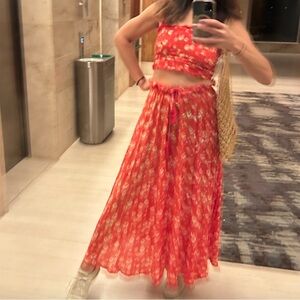 Tiare Hawaii two piece maxi skirt and crop top